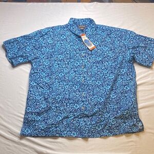 Cookie Street Vibrant Blue Men's Casual Button Down Shirt